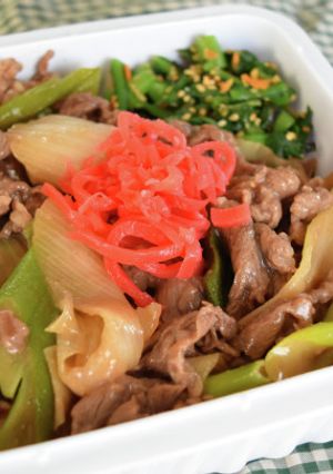 下仁田ねぎの牛丼弁当-レシピのメイン写真