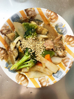 簡単ごまソース炒め味豚こま大根青椒肉絲風-レシピのメイン写真