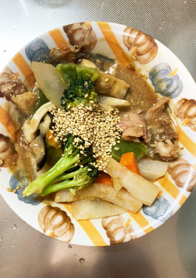 簡単ごまソース炒め味豚こま大根青椒肉絲風-レシピのメイン写真