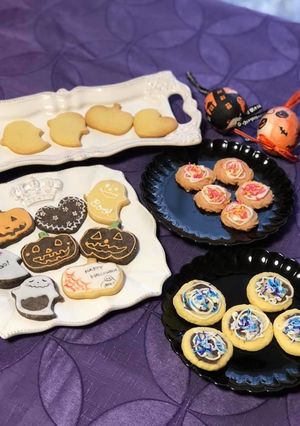 ハロウィンのアイシングクッキー-レシピのメイン写真