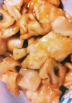 鶏胸肉とれんこんの甘辛あえ-レシピのメイン写真
