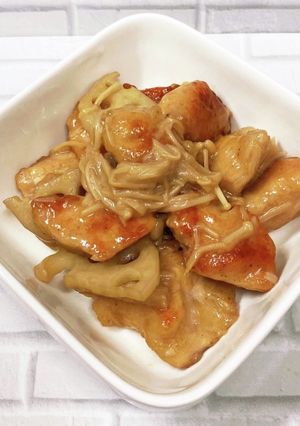 鶏肉とれんこんのバター醤油炒め-レシピのメイン写真