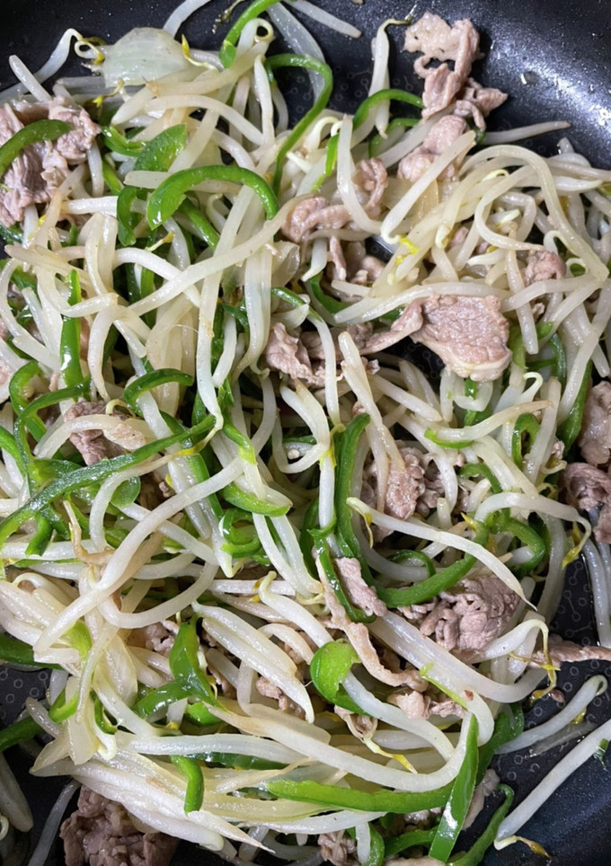 牛とピーマンともやしの中華炒め-レシピのメイン写真