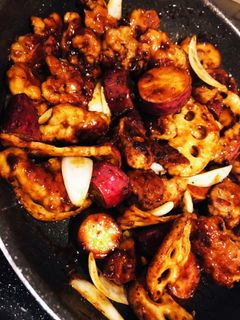 干し野菜の黒酢酢豚-レシピのメイン写真