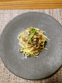 ヨウサマの茄子のクリームソースパスタ-レシピのメイン写真