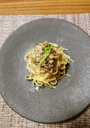 ヨウサマの茄子のクリームソースパスタ-レシピのメイン写真