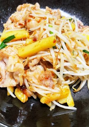 豚バラもやしとじゃがいもの中華炒め-レシピのメイン写真