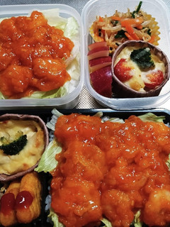 高校生息子&旦那弁当(11/19)-レシピのメイン写真