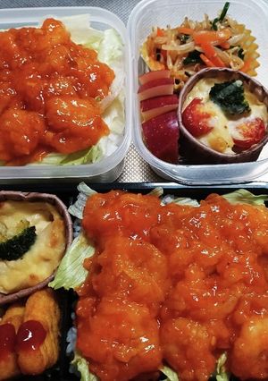 高校生息子＆旦那弁当（11/19）-レシピのメイン写真