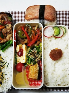 豚肉パプリカ炒め弁当(11.19)-レシピのメイン写真