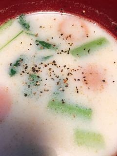 カルシウムも取れる味噌ミルクスープ-レシピのメイン写真