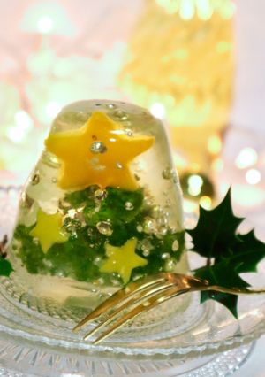 クリスマス☆子供も喜ぶ♪野菜ドームゼリー-レシピのメイン写真