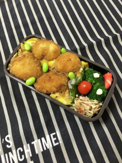 高校生弁当11/19カツ丼弁当-レシピのメイン写真
