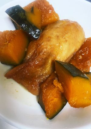 かぼちゃが主役の鶏肉の照り煮-レシピのメイン写真