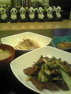 角煮と青梗菜の炒め物-レシピのメイン写真