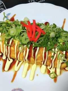 ねぎ山盛り☆とん平焼き〜糖質制限中-レシピのメイン写真