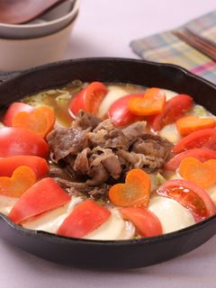 トマトチーズすき焼き-レシピのメイン写真