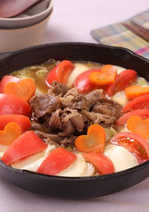 トマトチーズすき焼き-レシピのメイン写真