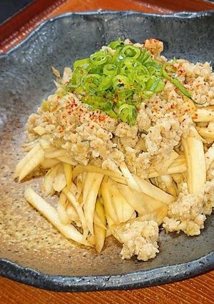 マコモダケの肉味噌かけ-レシピのメイン写真