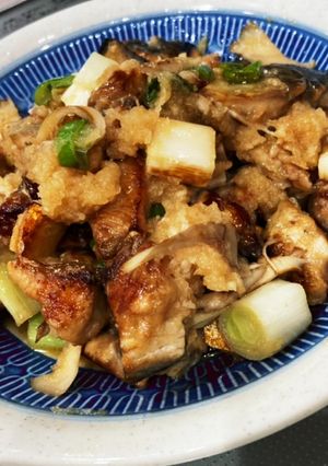 さばの干物とネギとまいたけのおろし和え-レシピのメイン写真