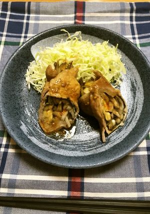 野菜の甘辛ロール-レシピのメイン写真