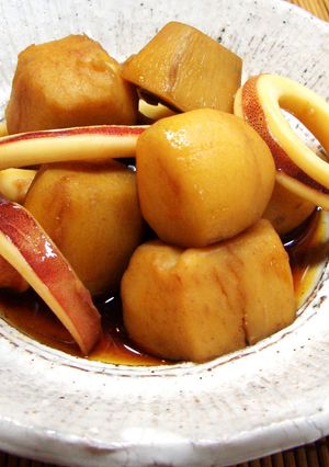 しっかり味の里芋とイカの煮物♡-レシピのメイン写真
