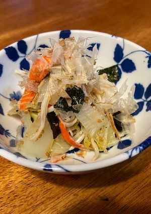 くたくたゆで白菜の海苔酢和え-レシピのメイン写真