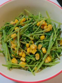 簡単!めちゃうま♪無限豆苗&コーン♪-レシピのメイン写真