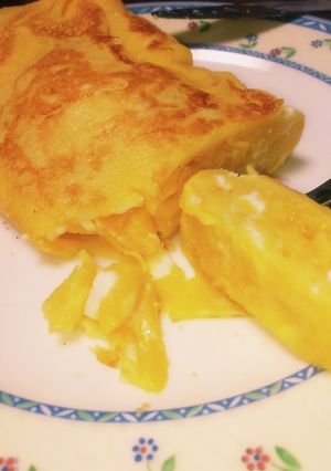 もちもち甘いプレーンオムレツ-レシピのメイン写真