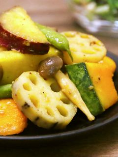 砂糖なし☆秋野菜の甘酢炒め-レシピのメイン写真