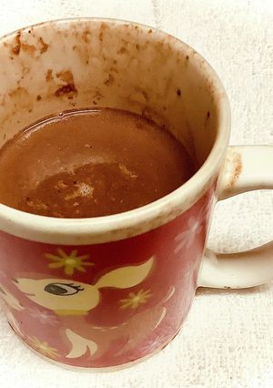 アイスinホットミルクで簡単ココア-レシピのメイン写真
