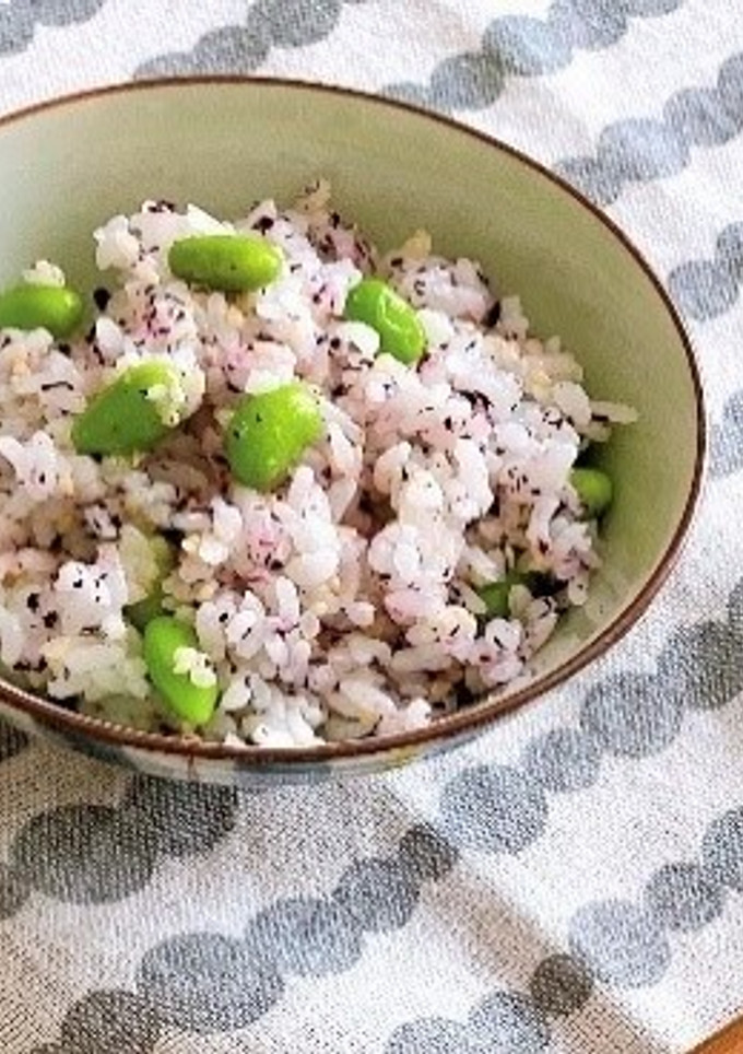 簡単！枝豆ゆかりごはん-レシピのメイン写真
