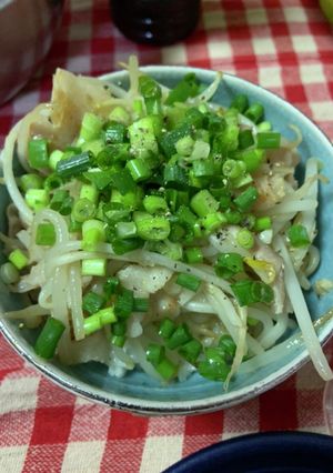 ネギ塩豚丼-レシピのメイン写真