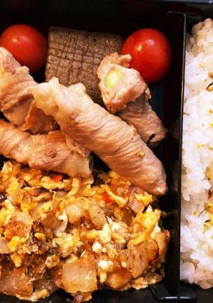 蒟蒻コロコロステーキ高校生男子弁当-レシピのメイン写真