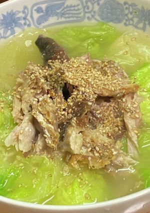 サッポロ一番塩ラーメン・塩サバ乗せ-レシピのメイン写真