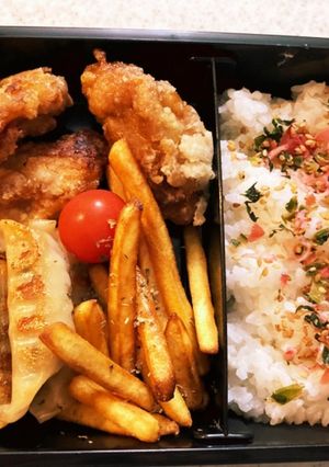 オリジナル唐揚げ高校生男子弁当-レシピのメイン写真