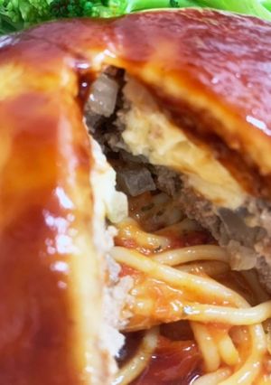 中も外もWのチーズハンバーグ-レシピのメイン写真