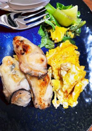牡蠣と青梗菜のソテー-レシピのメイン写真