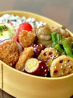 わっぱ弁当*舞茸の肉巻き生姜焼き-レシピのメイン写真