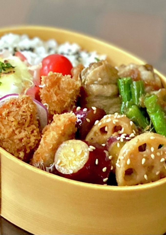 わっぱ弁当＊舞茸の肉巻き生姜焼き-レシピのメイン写真