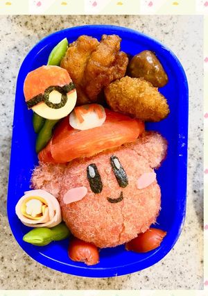 マリオカービィ弁当☆モンスターボールも-レシピのメイン写真