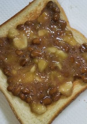 バナナ・納豆・蜂蜜でチョコバナナトースト-レシピのメイン写真