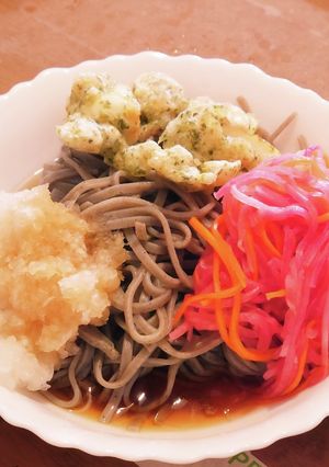 越前そば ちくわ磯辺揚げラペをそえて-レシピのメイン写真