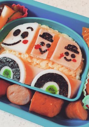 年少さん♪キャラ弁 幼稚園バス-レシピのメイン写真