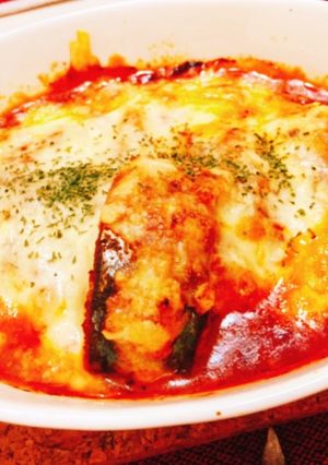 ハリッサバと冷凍餃子グラタン♡-レシピのメイン写真
