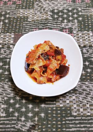 豚バラ肉となすのトマト煮-レシピのメイン写真