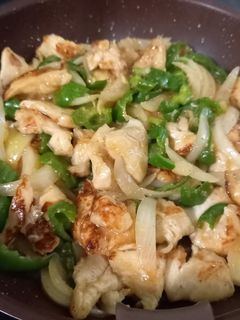 鶏胸肉とピーマンと玉ねぎの味噌焼き-レシピのメイン写真