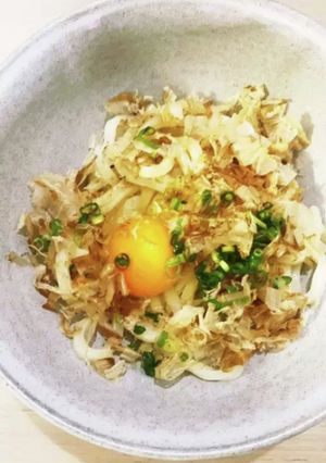 簡単！レンチン釜玉うどん-レシピのメイン写真