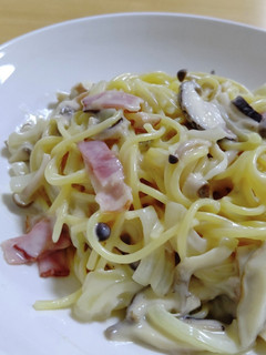 きのこたっぷりクリームパスタ-レシピのメイン写真