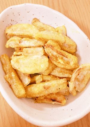 おつまみに☆フライドれんこん（カレー味）-レシピのメイン写真